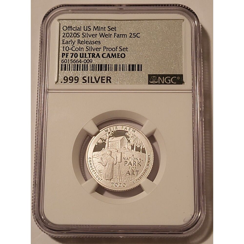 2020 S Silver Weir Farm NP Quarter Proof PF70 UC NGC Early Releases
